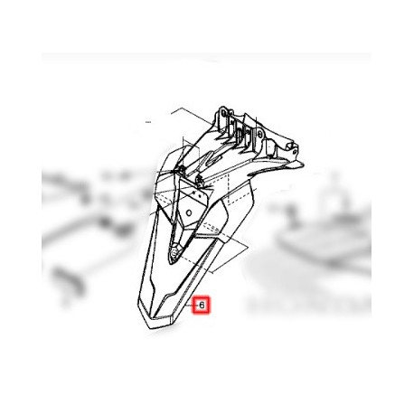 80101-K40-F00 : Portamatrículas trasero original Honda Honda Forza 125