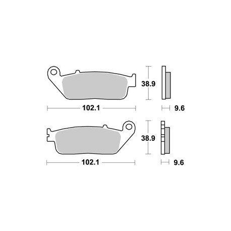 LMP300SF : Front Brake Pads AP Racing Forza 125 300 NSS