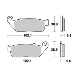 LMP432SM : AP Racing Rear Brake Pads Forza 125 300 NSS