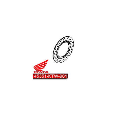 45351-KTW-901 : Original Front Brake Disc Forza 125 300 NSS