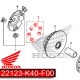 22123-K40-F00 : Juego de piedras de origen V1 Honda Forza 125