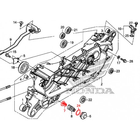 15421-KPL-900 + 91302-001-020 : Kit Retino Motore Honda Forza 125