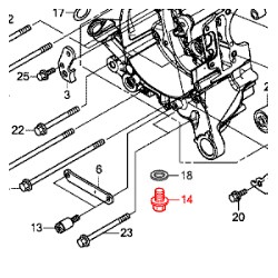 90131896650 : Honda drain bolt Forza 125 300 NSS