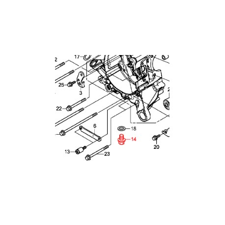 90131896650 : Honda drain bolt Forza 125 300 NSS