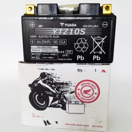 31500-MJE-DB2 : Honda battery YTZ10 Forza 125 300 NSS