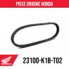 23100-K1B-T02 : Cinghia originale Honda Forza 350 Honda Forza 125