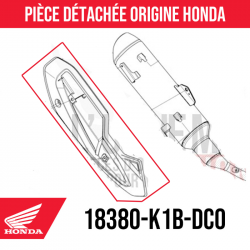 18380-K1B-DC0 : Exhaust Protection Forza 350 2025 Honda Forza 125