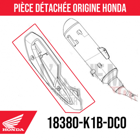 18380-K1B-DC0 : Exhaust Protection Forza 350 2025 Honda Forza 125